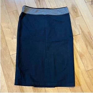 Vivienne Tam Vintage Black Pencil Skirt with pattern details size 1 or small